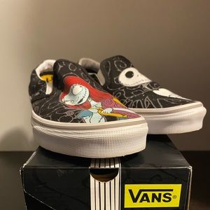 Vans Limited Edition Nightmare Before Christmas Jack & Sally Slip On Sneakers